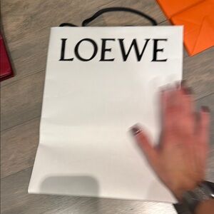 Loewe White Classic Shopping Bag